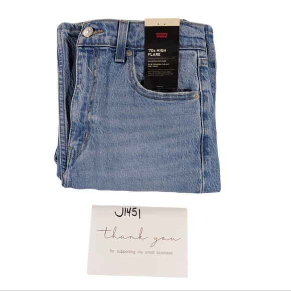 Levi's Premium High Rise Flare NWT size 26x32 J1451 - Picture 12 of 12